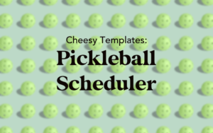 pickleball scheduler