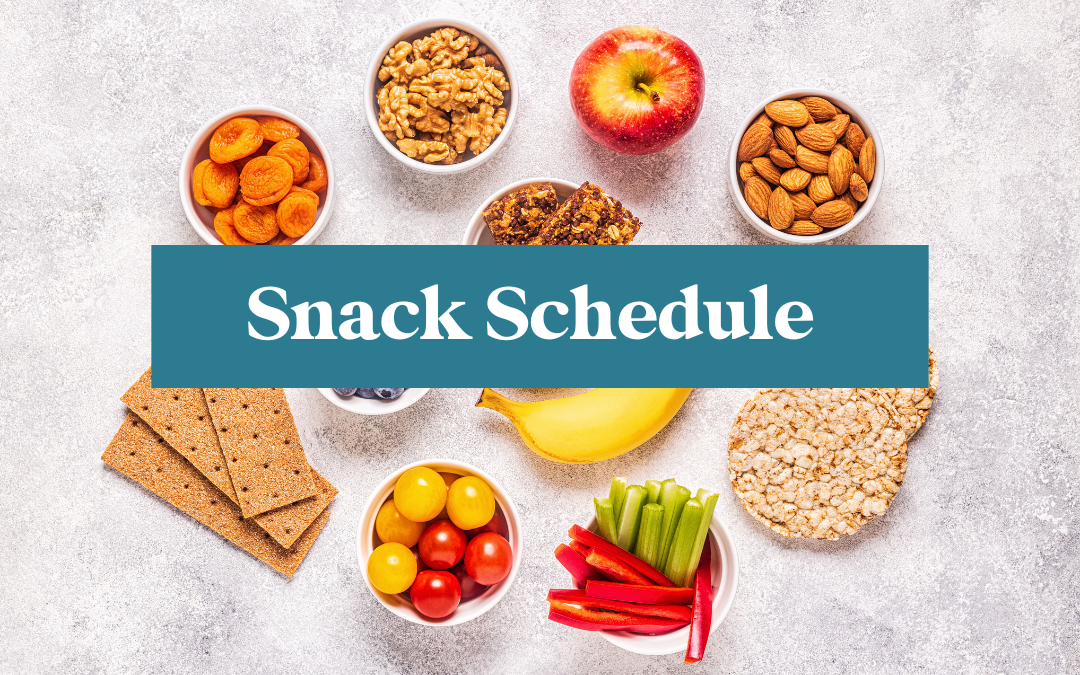 snack schedule template